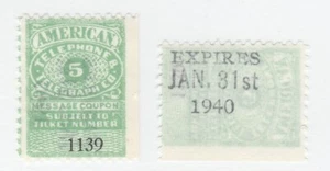 USA Telephone Telegraph stamp (one only Front & Back View) 1430b-1139-5c - Picture 1 of 1