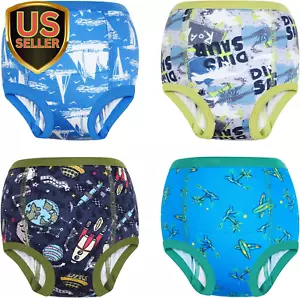 Potty 4 Packs Absorbent Cotton Training Underwear for Baby Boys and Girls 2T-9T - Picture 1 of 1