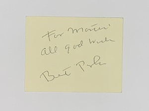 Bert Parks signed autograph 3x4 card Miss America Telecast host Actor singer