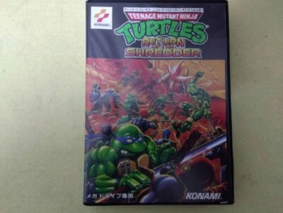 T.M.N.T. Return of the Shredder Mega Drive Video Game Software Japan Import - Image 1 of 2