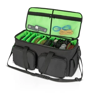 Saviour DJ Cable File Bag, Detachable Padded Bottom and Dividers, Travel Gig - Picture 1 of 7