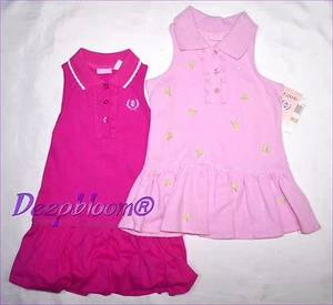 IZOD DRESS SLEEVELESS PINK GIRLS POLO 2T 3T 4T TODDLER  NEW - Picture 1 of 3