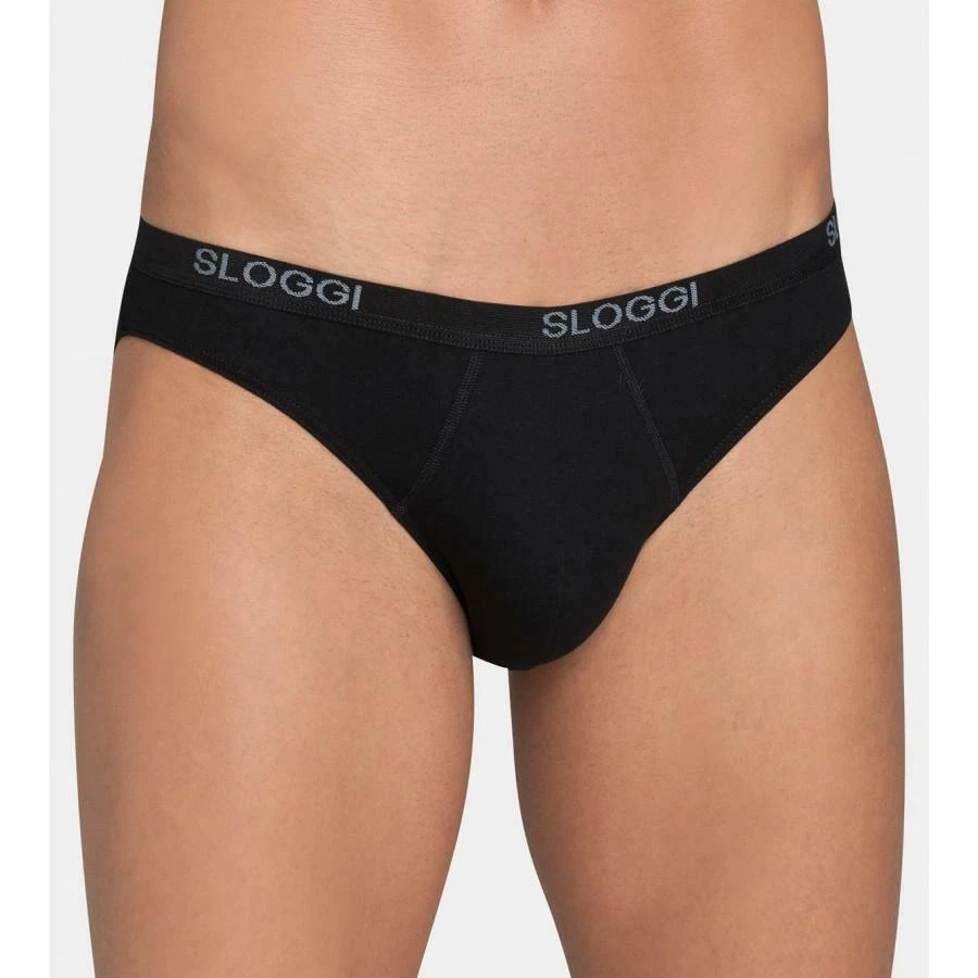2 Slip de Hombre Con Elástico Exterior Algodón Elástico Básico Mini De Sloggi - Imagen 1 de 1