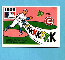 1971 Fleer R.G. LAUGHLIN WORLD SERIES 1929 A'S v. CUBS #27 BLACK BACK NRMT