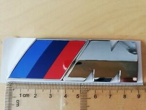 88mm x 29mm  SELF ADHESIVE BADGE ON BONNET TRUNK OR DASH FOR BMW