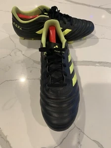 Botines de fútbol Adidas Copa para hombre 13 negros verdes con cordones zapatos de fútbol usados - Imagen 1 de 24
