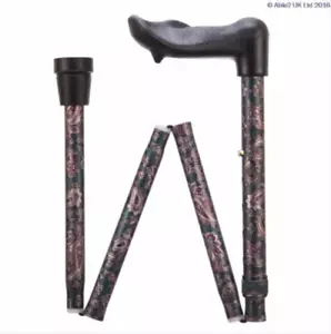 Arthritis Palm Grip RIGHT Handed Walking Stick Cane Ergonomic Folding Adjustable - Picture 1 of 9