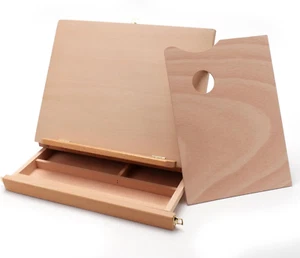 Collapsible Tabletop Easel Sketch Box Sketchbox with Palette Storage Transport D - Picture 1 of 9