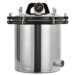 18L Steam Autoclave Sterilizer Medical Dental Lab Electric Heating Stainless - Picture 1 of 18