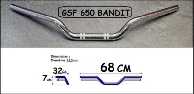 AKRYBIUS GUIDON Type origine GSF 650 BANDIT 650 2007 2008 2009 2010 2011 2012 à 2015 NEUF