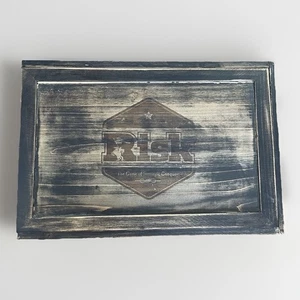 RISK Rustic Wooden 2017 Collector's Edition Board Game Barnwood Box Hasbro 2016 - Picture 1 of 24