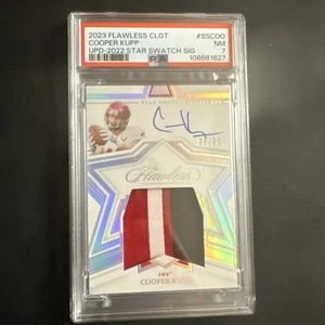 2022 Flawless Collegiate Cooper Kupp Star Swatch Signatures 08/25 #SS-COO PSA 7 - Picture 1 of 5