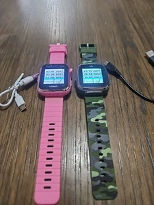 2 VTech 80-193808 Kidizoom Smartwatchs Kids Smart Watch - Pink And Camo - Picture 1 of 6