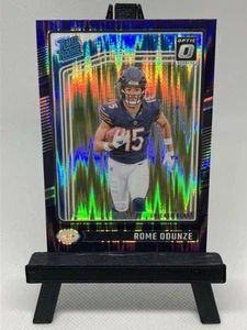 Rome Odunze RC Bears Rated Rookie Purple Shock SP 2024 Panini Donruss Optic - Picture 1 of 3