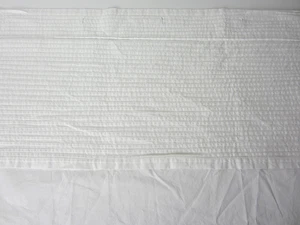 Pottery Barn White Shower Curtain "Pintuck Pleated" Valance Header/Hem Vintage - Picture 1 of 3