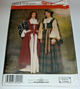 Outlander Tartan Celtic Scotland Dress Costume Sewing Pattern 14-20 - Picture 1 of 4