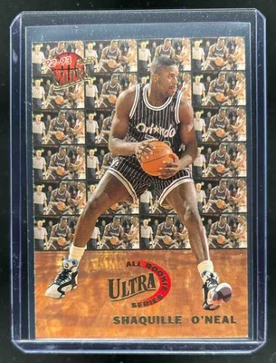 1992-93 Fleer Ultra Shaquille O'Neal серия All Rookie дебютант RC NO7 Magic - Изображение 1 из 2
