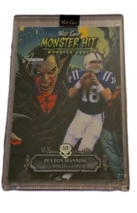 Peyton Manning 1/1 MAMMOTH MONSTER HIT 2025 Wild Card Haunted Hits 4x6 Card - Picture 1 of 2