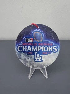 2024 WORLD SERIES CHAMPIONS LOS ANGELES DODGERS METAL CHRISTMAS TREE ORNAMENT - Picture 1 of 2