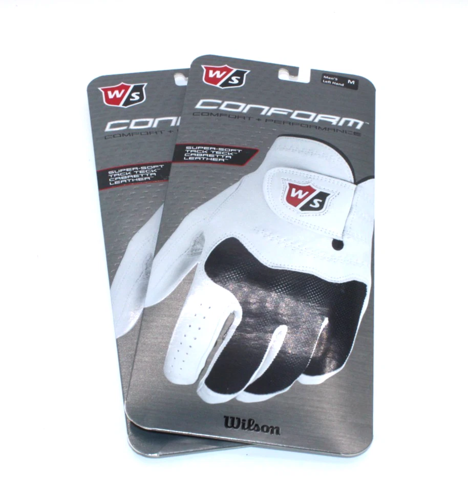 2 guantes de golf Wilson Staff Conform para hombre mano izquierda medianos para golfista derecho Foto 1 de 1