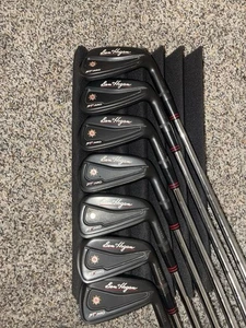 Ben Hogan PTX Pro Forged Black Diamond 4-PW Set w/ KBS Tour-V 110 Stiff Shafts - Picture 1 of 5