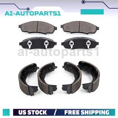 Kit de par de pastillas de freno delanteras y zapatas de freno traseras para Chevrolet Lumina 1995-2001 Foto 1 de 4