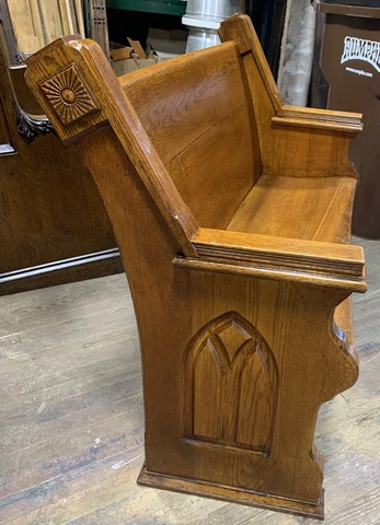 Nice Antique Country Church Pew 48” Upstate New York Cover