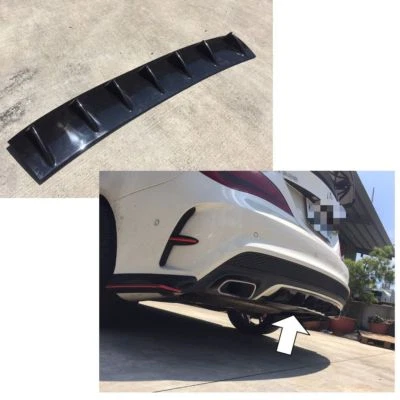 Unpainted FOR Mercedes BENZ W117 C117 Sport Rear Under Lip Fin Diffuser Spoiler Foto 1 de 4