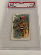 N12 Allen & Ginter Olive Fruits PSA 2 Good Beautiful Card!