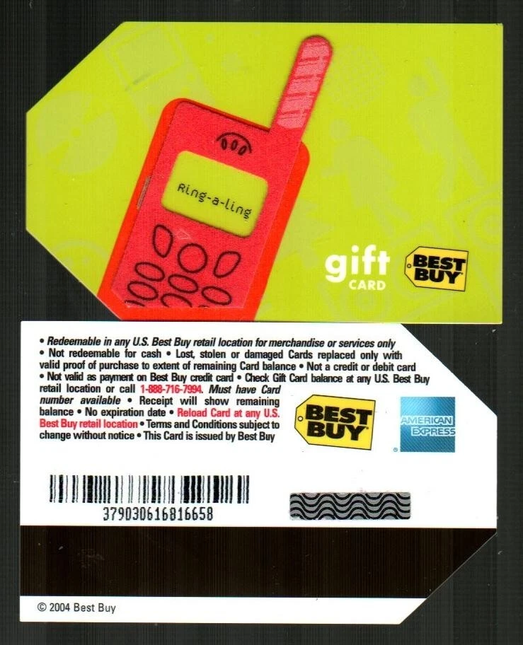 BEST BUY Ring-a-ling, Phone ( 2004 ) Textured Gift Card ( $0 ) - Image 1 of 1