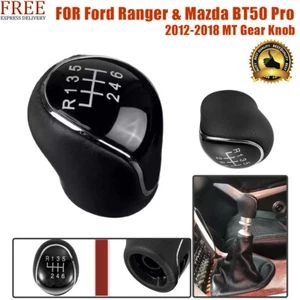 Gear Knob FOR Ford Ranger Mazda BT50 Pro 2012-2018 MT Premium Leather Gear Knob - Picture 1 of 7
