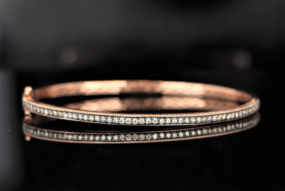 Brazalete Levian Oro Rosa Fresa 14K 1.00ct Chocolate Diamante Foto 1 de 4