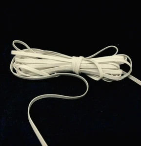 White Braided Elastic for Crafts & Masks, 1/8 inch, 3 sets of 12 Yard Total 36yd - Picture 1 of 3