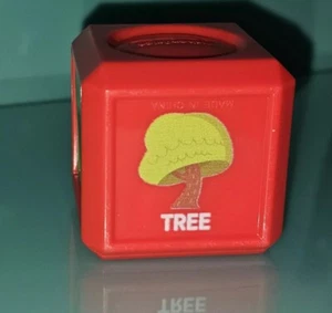 Juguete de bloque de repuesto Fisher Price 2" RED TREE My First Words - Imagen 1 de 3