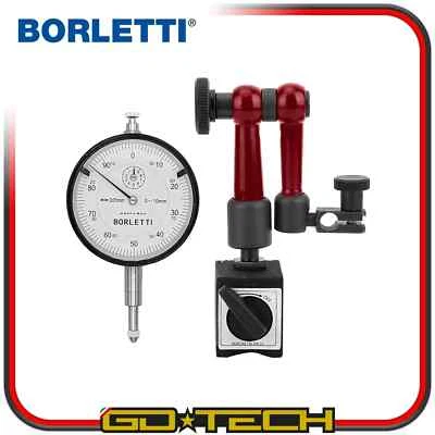 BASE MAGNETICA SUPPORTO con COMPARATORE CENTESIMALE Borletti BRACCIO SNODABILE - Image 1 of 4