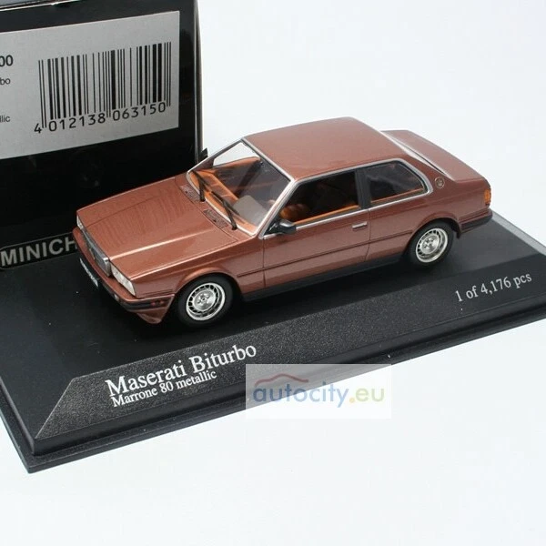 Minichamps 1/43 400 123500 Maserati Bi Turbo Bronze Doré