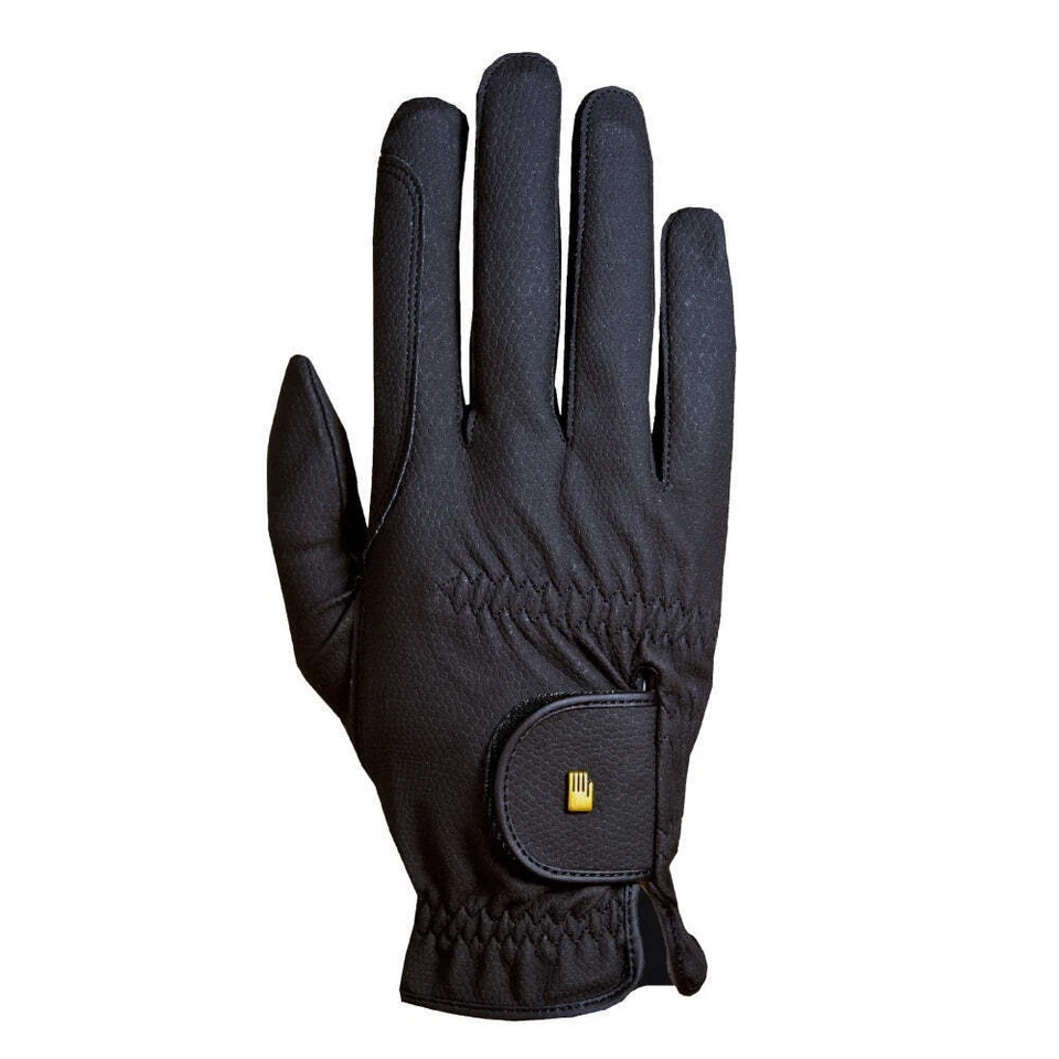 Luva de Equitação Unissex 15-3301208 Roeckl Roeck-Grip - Preta NOVA - Imagem 1 de 1