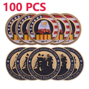 100PCS VIETNAM WAR Welcome Home Brother Challenge Coin Commemorative Collectible - Picture 1 of 11