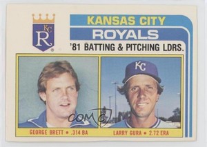 1982 Topps Team Photo Checklist Sheets Cut Singles George Brett Larry Gura HOF