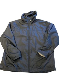 Youth Boys Teens NIKE Black Vintage Y2K Lined Windbreaker Jacket Sz XL(16 - Picture 1 of 5