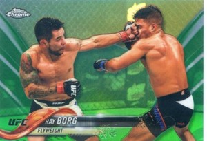 2018 Topps UFC Chrome RAY BORG #10 GREEN REFRACTOR #70/99
