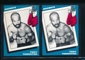 Lot (2) 1990 Brown's Boxing #67 Tony Thornton Super Middleweight (HR36) SWSW6 - Picture 1 of 2