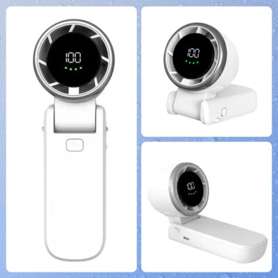 USB Ventilator Leise Mini Handventilator Tragbarer Fan Lüfter mit 5000Mah Akku - Bild 1 von 4