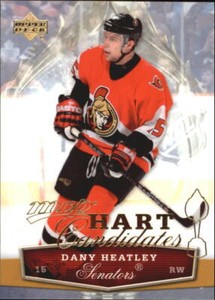 2007-08 Upper Deck MVP Hart Candidates #HC7 Dany Heatley - NM-MT