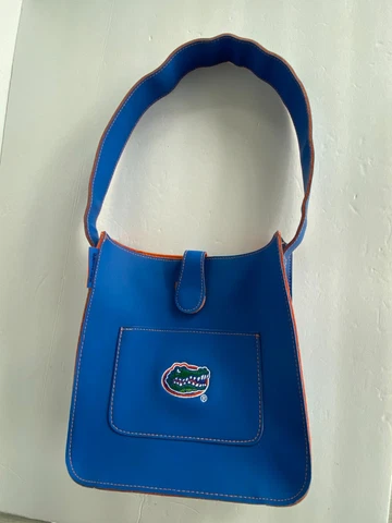 UF Florida Gators Alan Stuart Purse bag tote with embroidered logo Blue & Orange Cover