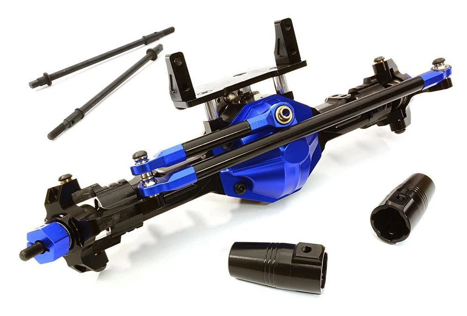CNC Machined Complete Aluminum Convertible Front or Rear Axle for SCX-10 - Image 1 of 1
