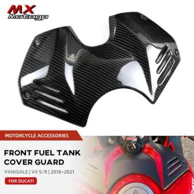 100% Carbon Fiber Front Fuel Tank Cover For DUCATI Panigale 2018-2021 V4S/R - Image 1 of 4