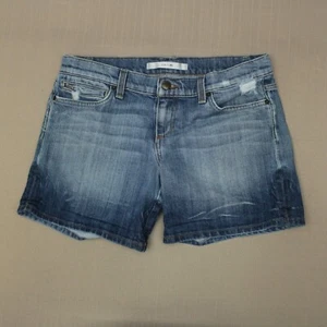 Joe's Jeans Shorts Women's Size 28 Low Rise Kursten Medium Wash Distressed Denim - Picture 1 of 8