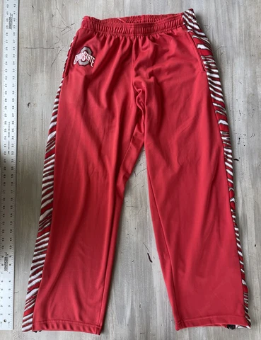 Vintage Zubaz Ohio State Buckeyes Men's Size Large Zebra Accent Cover
