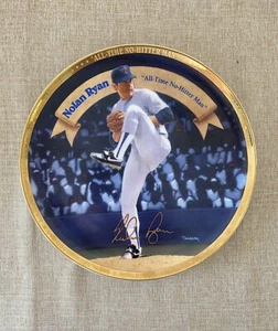 1995 Sports Impressions Nolan Ryan 10 1/4” Plate Most No Hitters - Picture 1 of 12